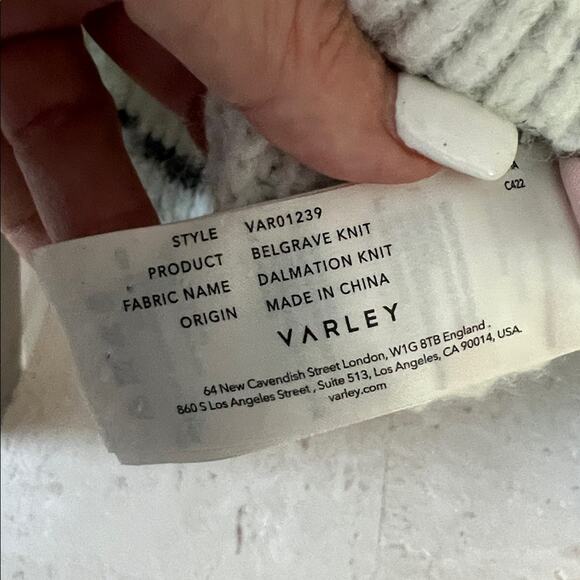 $258 VARLEY Belgrave Sweater dramatic puffy sleeves plush soft statement S - Picture 11 of 16